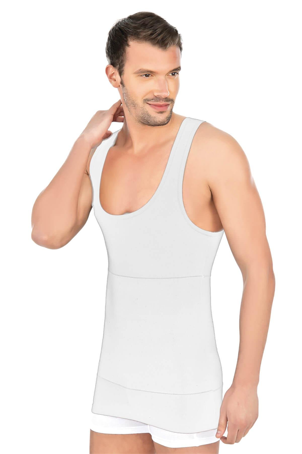 Arias Closet Beyaz MI Emay 1400 Modal Cotton Erkek Atlet Korse - Görsel 1