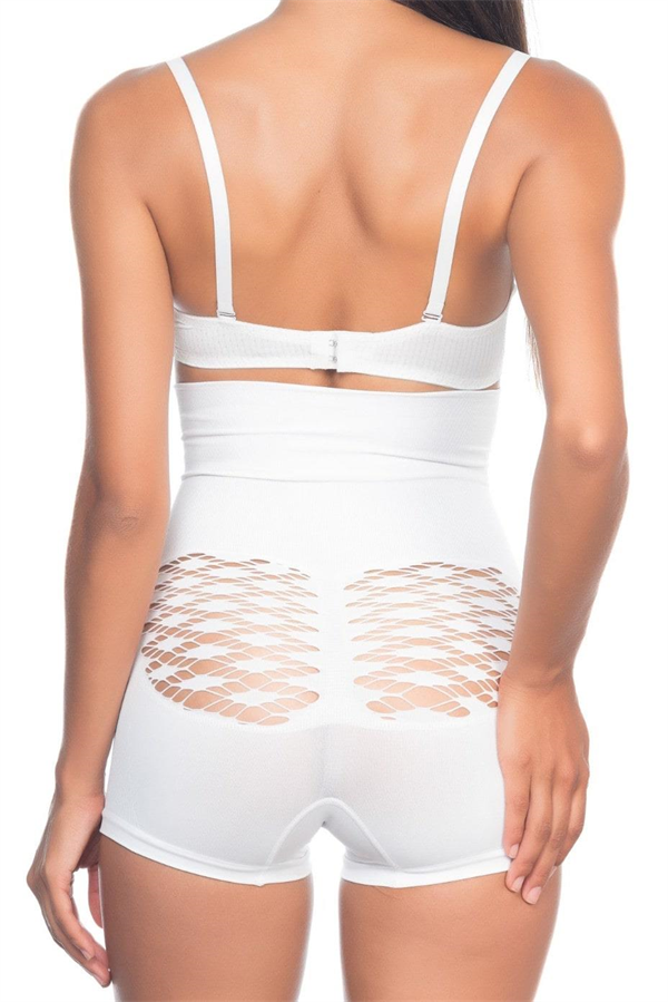 Arias Closet Beyaz MI Emay 2064 Popo Açık Fantezi Boxer Korse - Görsel 3