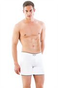 Arias Closet Beyaz MI Emay 2108 Seamless uzun Erkek Boxer - Görsel 1