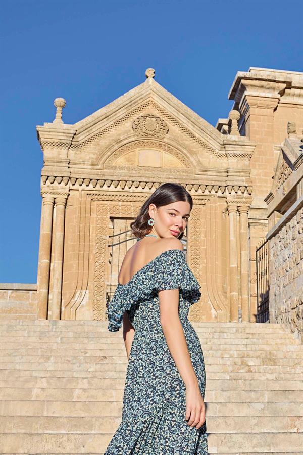 Arias Closet Çiçek Desenli Elbise - Görsel 6