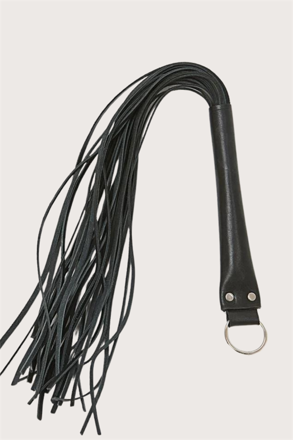 Arias Closet Deri Fantezi Harness Siyah Kırbaç - Görsel 2