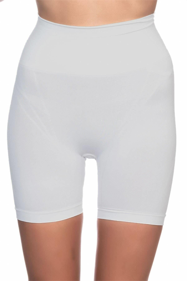 Ekru Düşük Bel Double Pantalon Korse - Görsel 1
