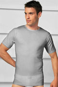 Arias Closet Erkek Pamuklu Kısa Kol Geniş Yaka Klasik Fanila T-Shirt - Görsel 1