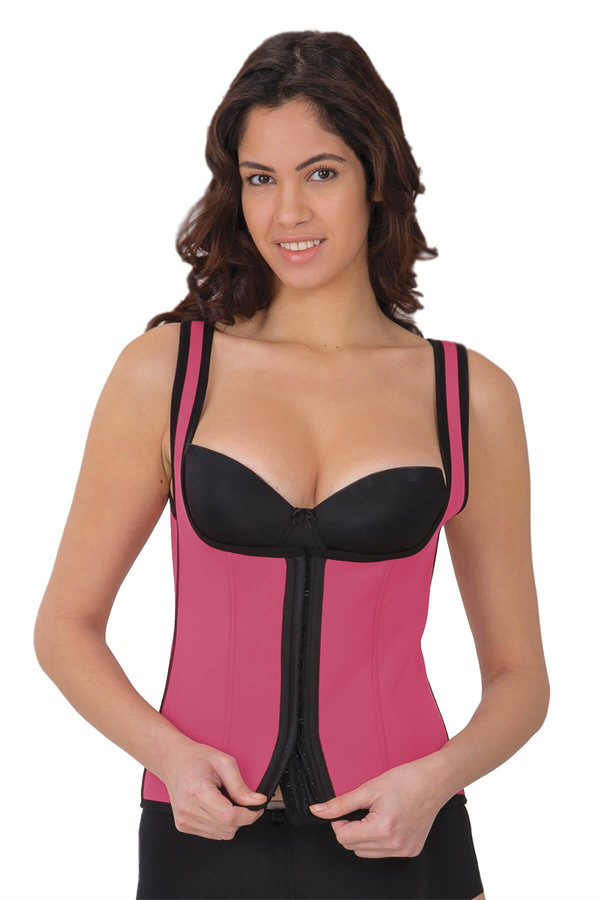 Arias Closet Gül Kurusu MI 9173 Terletici Agraflı Göğsü Açık Atlet Korse - Görsel 1