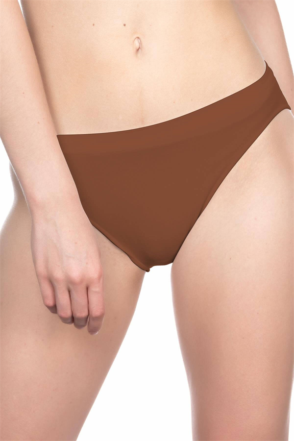 Arias Closet Kahve MI Emay 3001 Soft Slip Külot - Görsel 1