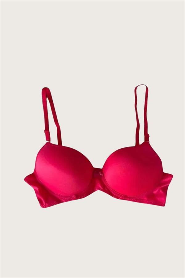 Arias Closet Mikro Kumaş Push Up Dolgulu Balenli Günlük Tek Destekli Sütyen - Görsel 14