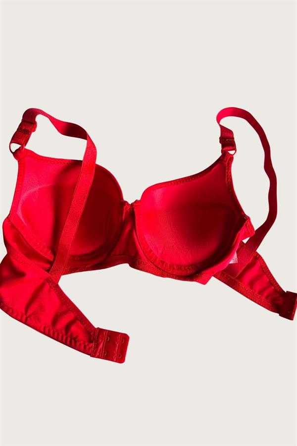Arias Closet Mikro Kumaş Push Up Dolgulu Balenli Günlük Tek Destekli Sütyen - Görsel 17