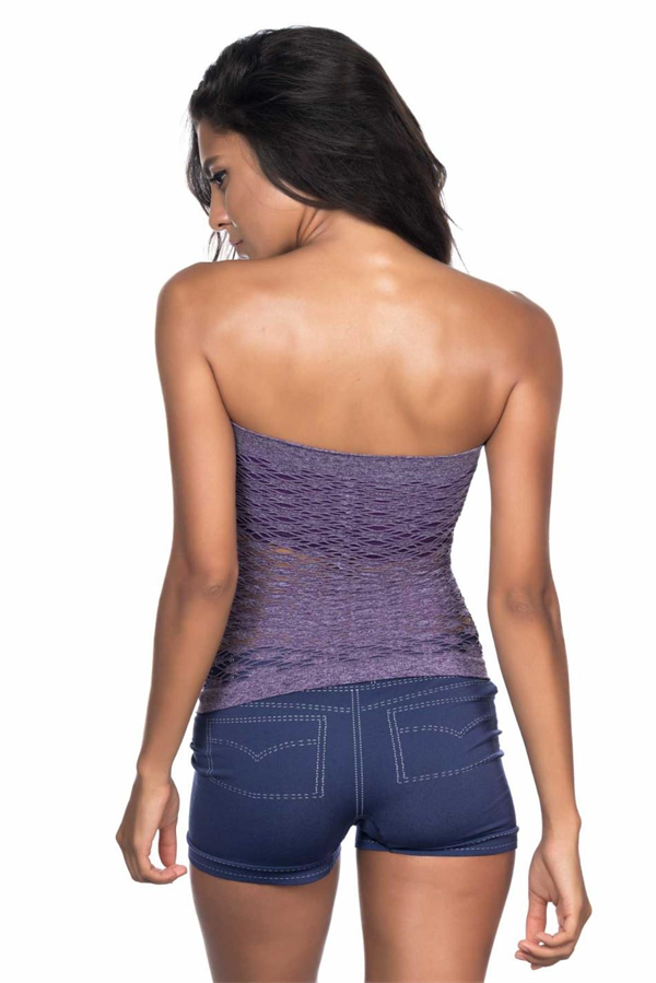 Arias Closet Mor MI Emay 5034 Fantazi Büstiyer Atlet Korse - Görsel 2