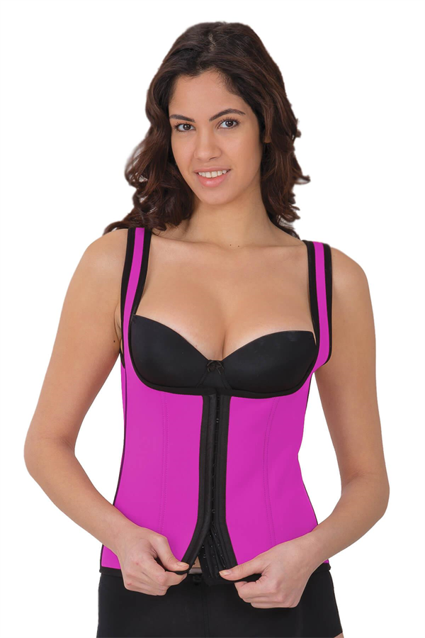 Arias Closet Mürdüm MI 9173 Terletici Agraflı Göğsü Açık Atlet Korse - Görsel 1