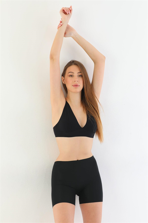 Arias Closet Siyah MI 2703 Lazer Kesim İz Yapmaz Hayalet Boxer - Görsel 6