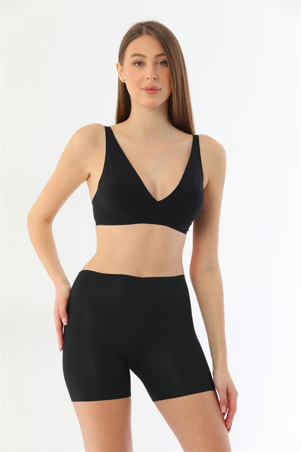 Arias Closet Siyah MI 2703 Lazer Kesim İz Yapmaz Hayalet Boxer - Görsel 1