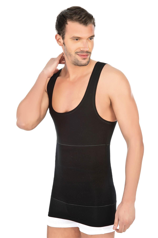 Arias Closet Siyah MI Emay 1400 Modal Cotton Erkek Atlet Korse - Görsel 1