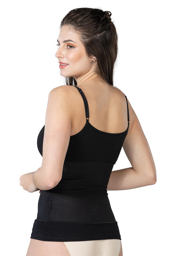 Arias Closet Siyah MI Emay 1402 Modal Cotton Emzirme Atlet Korse - Görsel 2