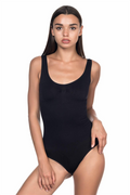 Arias Closet Siyah MI Emay 1924 Soft Kalın Askıllı Çıtçıtlı Body - Görsel 1