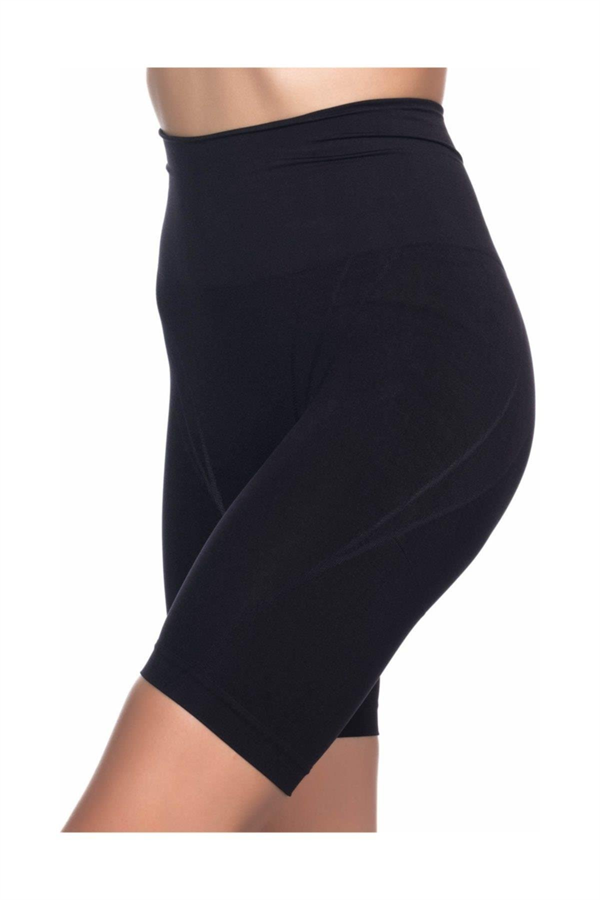 Siyah Düşük Bel Double Pantalon Korse - Görsel 3