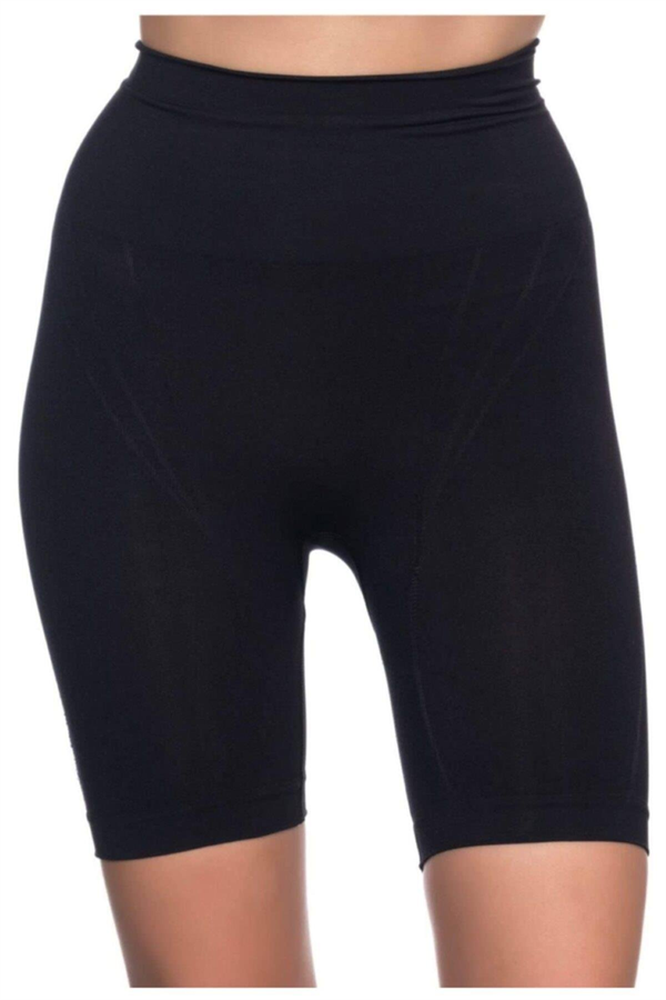 Siyah Düşük Bel Double Pantalon Korse - Görsel 2