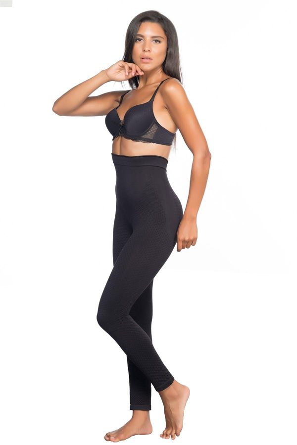 Arias Closet Siyah MI Emay 2045 Anti Selülit Tayt Korse - Görsel 2