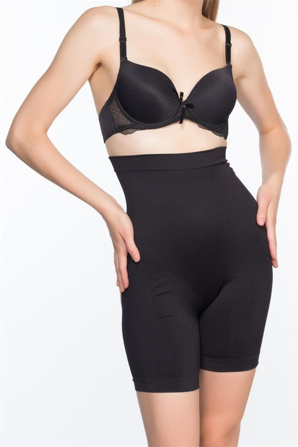 Arias Closet Siyah MI Emay 2063 Popo Açık Paçalı Korse - Görsel 2