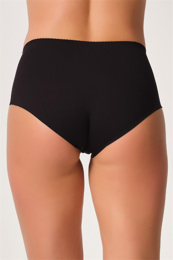 Arias Closet Siyah MI Emay 2702 Lazer Kesim Toparlayıcı Mama Slip Korse - Görsel 2