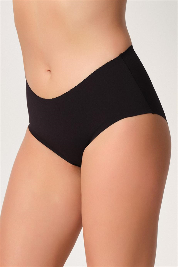 Arias Closet Siyah MI Emay 2702 Lazer Kesim Toparlayıcı Mama Slip Korse - Görsel 3