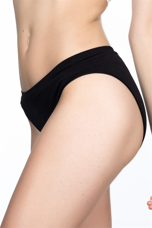 Arias Closet Siyah MI Emay 3001 Soft Slip Külot - Görsel 2