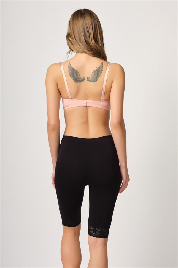 Arias Closet Siyah MI Emay 3004 Soft Uzun Paça Dantel Boxer - Görsel 3