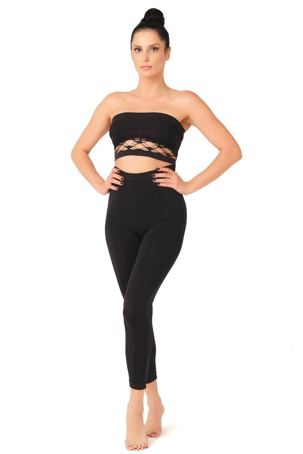 Arias Closet Siyah MI Emay 3810 Tayt Korse - Görsel 5