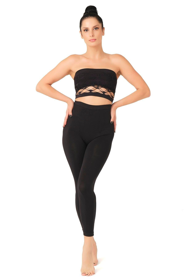Arias Closet Siyah MI Emay 3810 Tayt Korse - Görsel 3