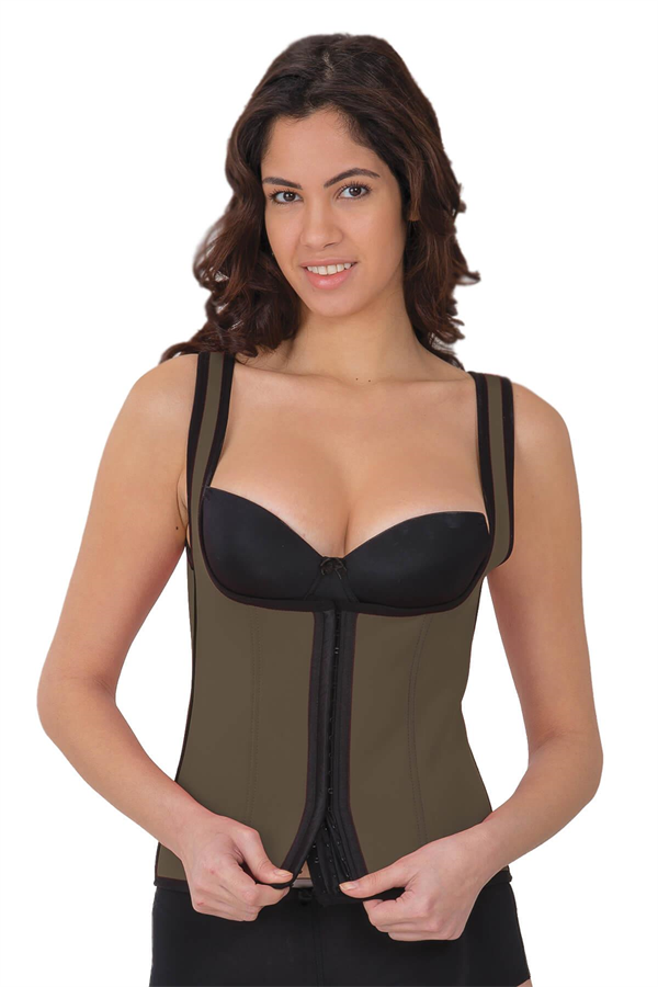 Arias Closet Ten MI 9173 Terletici Agraflı Göğsü Açık Atlet Korse - Görsel 1