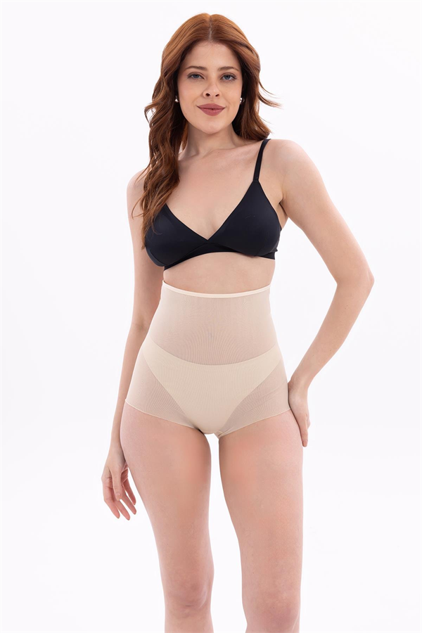 Arias Closet Ten MI EMAY 2706 Lazer Tül Toparlayıcı Slip Hayalet Korse - Görsel 1