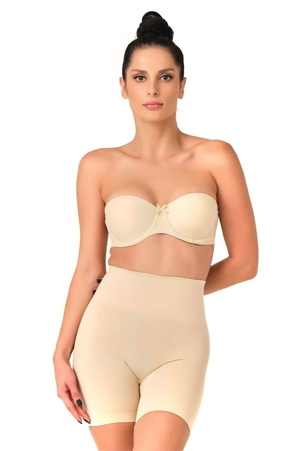 Ten Düşük Bel Double Pantalon Korse - Görsel 1