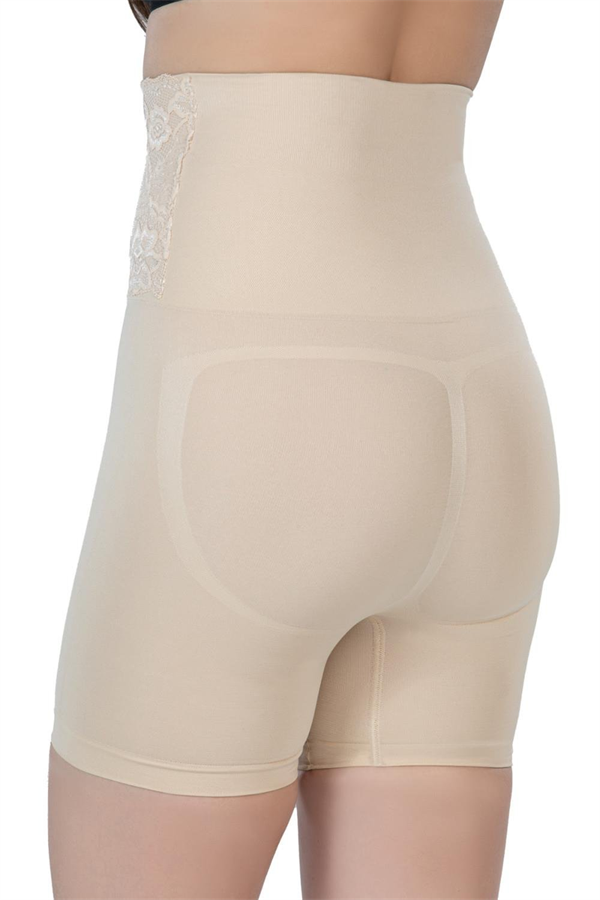 Arias Closet Ten MI Emay 2091 Önü Dantelli Yüksek Bel Boxer Korse - Görsel 2