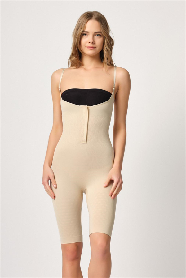 Arias Closet Ten MI Emay 2093 Ön Agraflı Göğsü Açık Paçalı Boy Korse - Görsel 1