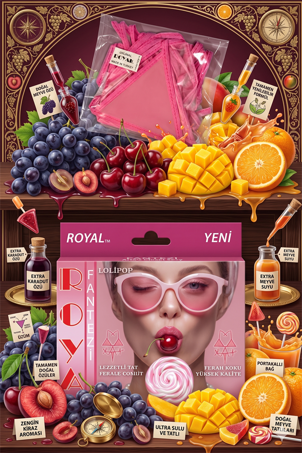 Arias Closet Fantezi Tüketilebilen Yenilebilir Lolipop Aromalı İç Çamaşırı Takımı - Görsel 1