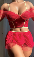 Arias Closet Mini Etekli Fantezi Bustiyerli Takım - Görsel 1