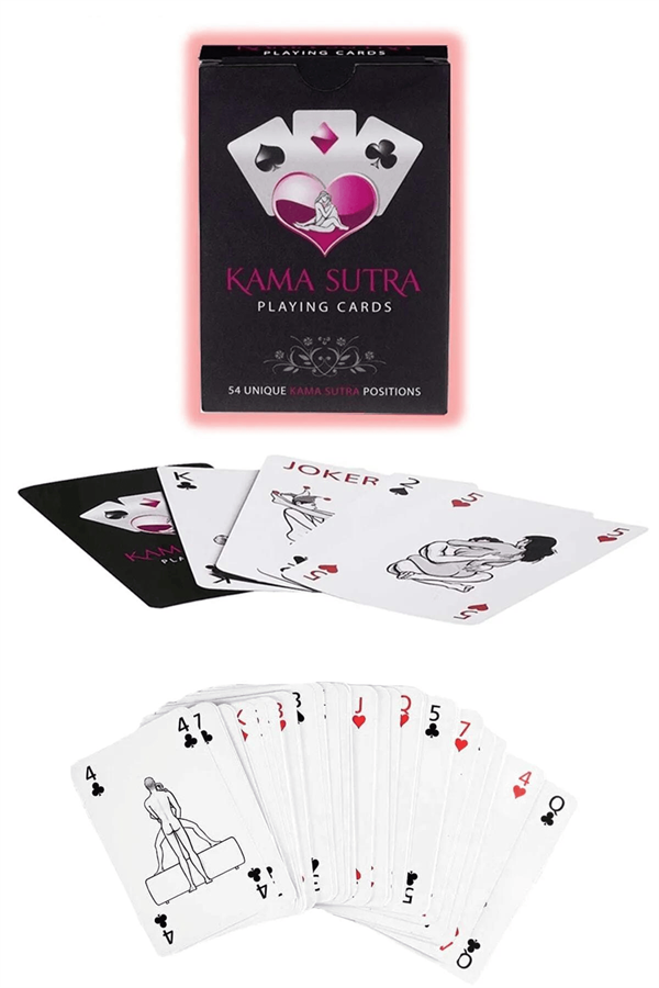 Arias Closet Sexy Görselli Oyun Kartı Kama Sutra Kırbaç Maske Set - Görsel 2