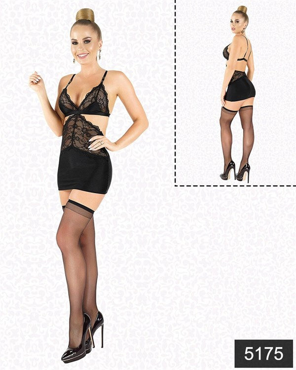 Arias Closet Likralı Saten Babydoll - Görsel 1