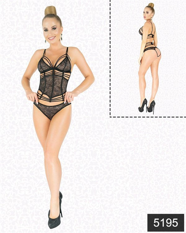 Arias Closet Simli Dantel Büstiyer Takım - Görsel 1