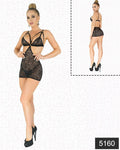 Arias Closet Simli Likralı  Dantel Babydoll - Görsel 1